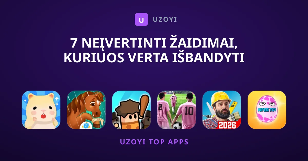 7 Neįvertinti Žaidimai, Kuriuos Verta Išbandyti Jau Dabar