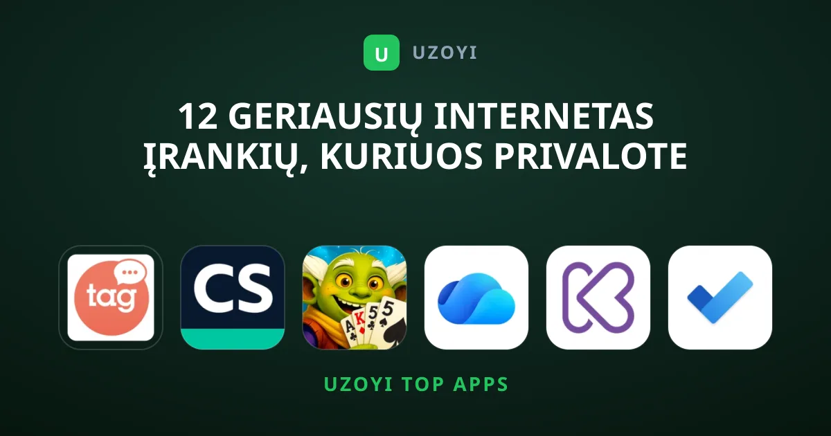 12 geriausių Internetas įrankių, kuriuos privalote išbandyti
